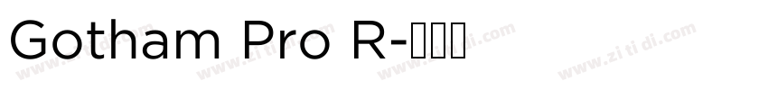 Gotham Pro R字体转换